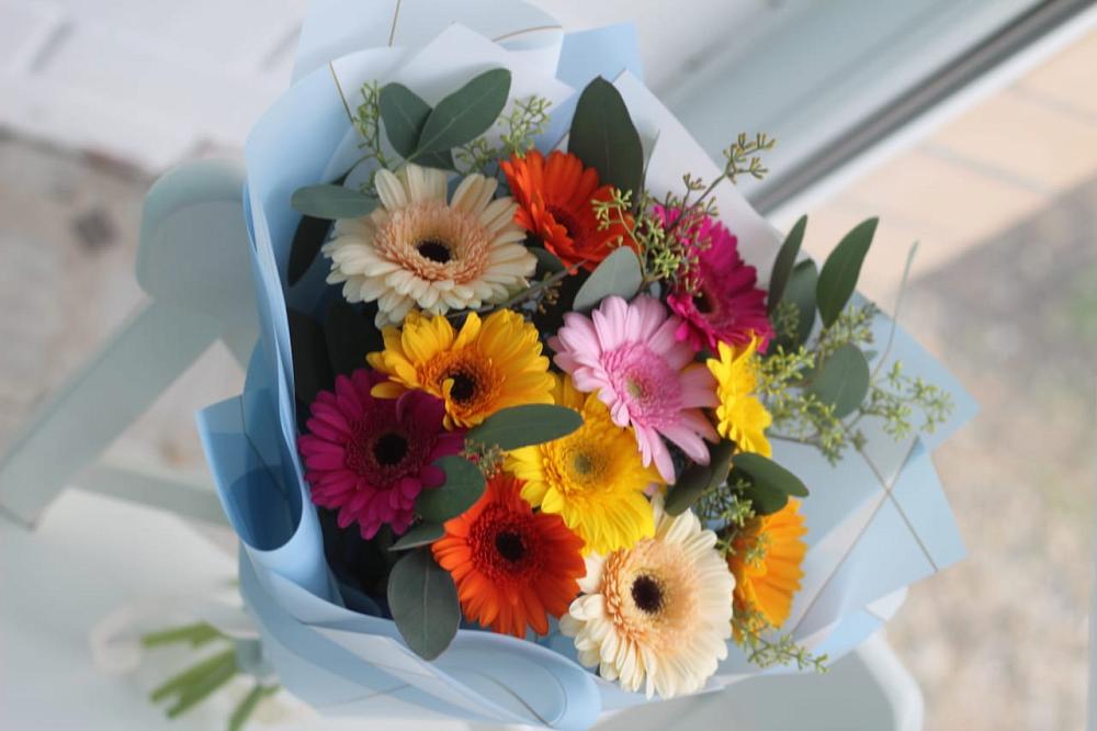 Букет цветов из: Герберы в Пестравка