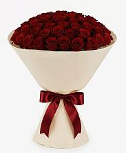 Букет 101 Бордовая роза Блэк Бакарра в Пестравка
