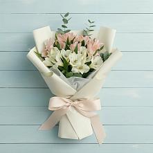 Букет цветов из:  Альстромерии в Пестравка
