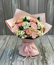 Букет цветов из:  Гвоздики, Розы и Хризантемы #REPLACE_PRED# Пестравка