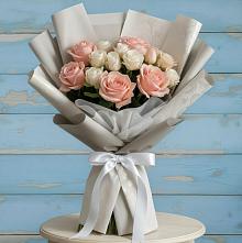 Букет цветов из:  Розы #REPLACE_PRED# Пестравка