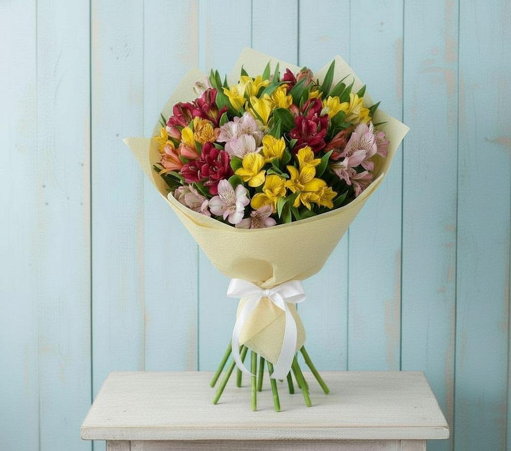 Букет цветов из: Альстромерии в Пестравка
