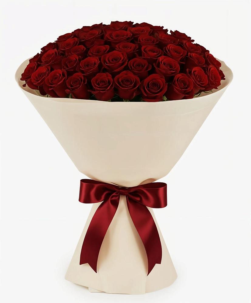 Букет 101 Бордовая роза Блэк Бакарра в Пестравка