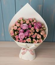 Букет цветов из:  Розы #REPLACE_PRED# Пестравка